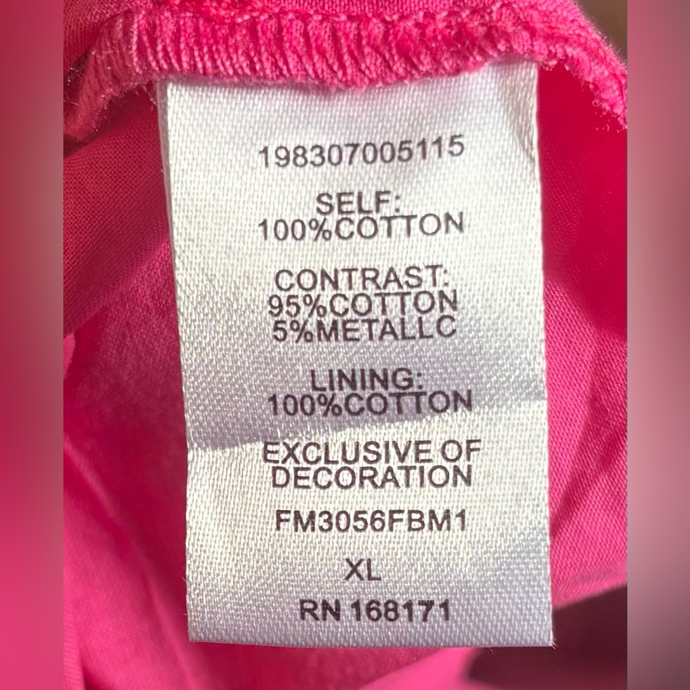 Women’s XL pink Farmers Market tiered dress - Picture 14 of 16